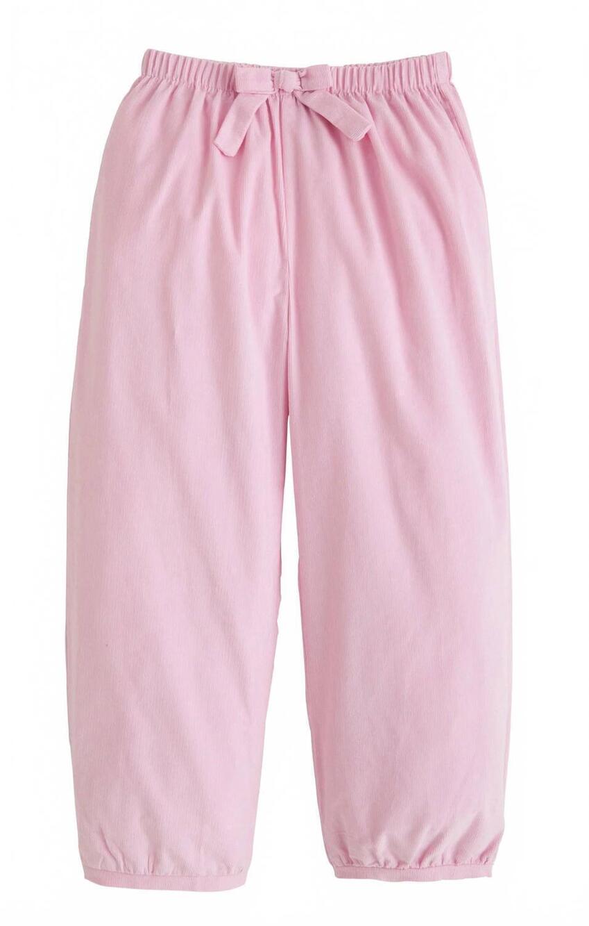 NEW LITTLE ENGLISH kid's banded bow pants in light pink